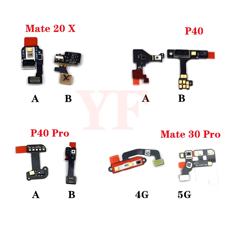 For Huawei Honor V10 V20 V30 Pro Mate 20 X P40 Nova 7 Magic 2 8C Proximity Distance Ambient Flash Light Sensor Flex Cable