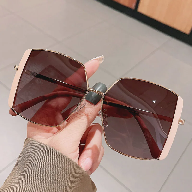 

Square Sunglasses Women Vintage 2021 New Fashion Brand Designer Classic Sun Glasses Female Summer Pink Shades Glasses Lady