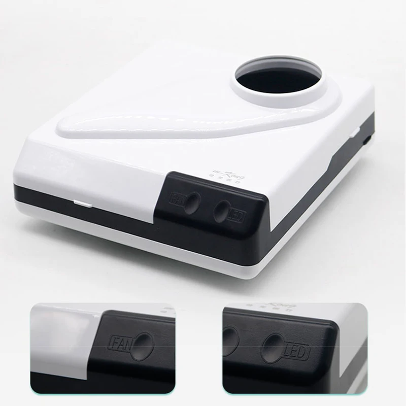 Aspirador de pó dental, máquina de moagem dentária para aspirador de pó de mesa, 60w, limpador a vácuo de mesa, iluminação auxiliar com led