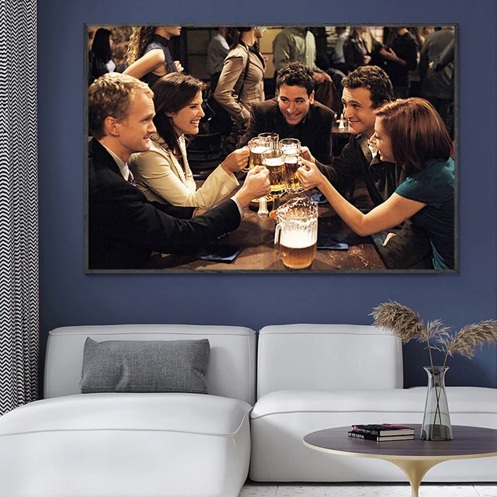 SP054 Silk Cloth Wall Poster How i met your mother TV Show Art Home Decoration Gift