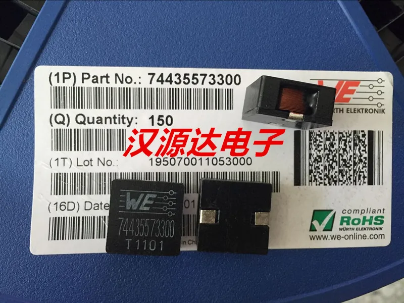 Original new 100% 74435573300 SMD integrated 33UH 9A flat copper wire high current power inductor 18x18x9MM