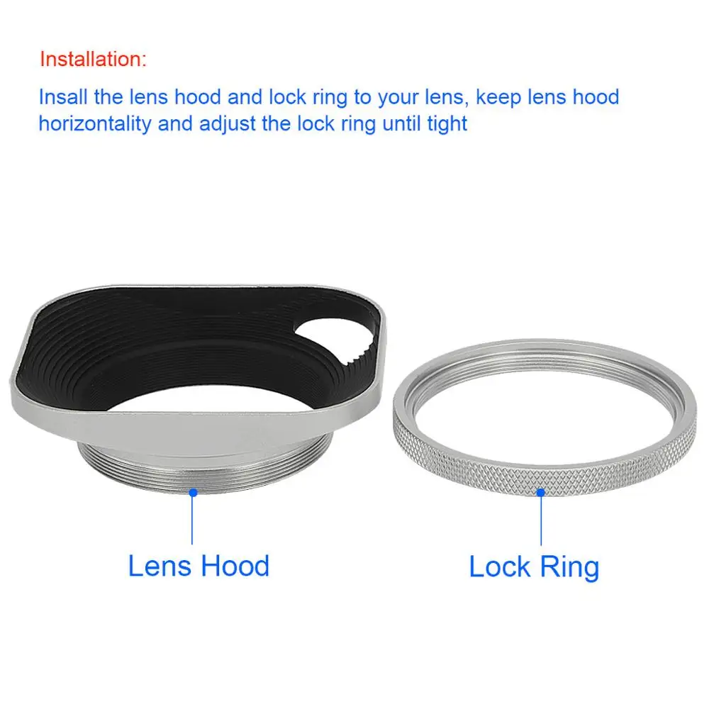 Haogeโลหะสกรูเลนส์Hollow Outออกแบบและหมวกโลหะได้รับการออกแบบมาเป็นพิเศษสำหรับเลนส์58มม.