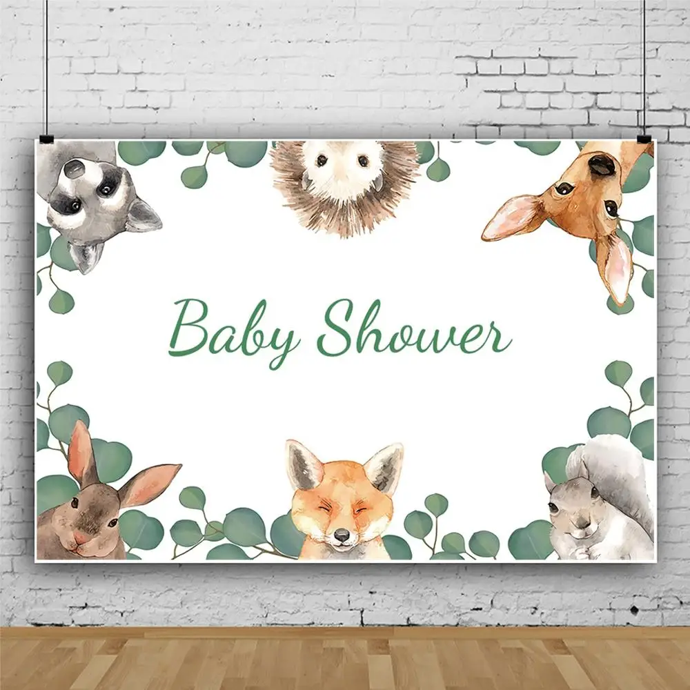 Yeele 만화 정글 야생 동물 Photocall 베이비 샤워 사진 배경 사진 장식 배경 사진 스튜디오