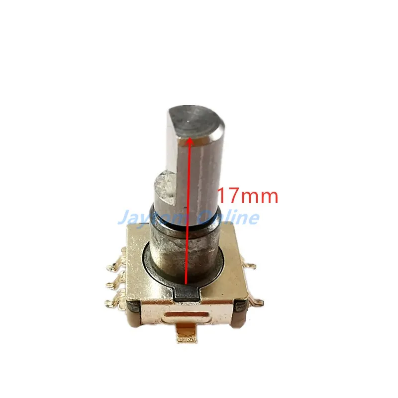 1pc Rotary Encoder Code Switch EC11 360 Degree Infinite Rotation With Push Button Switch SMD 5pin 12.5mm 17mm Half Shaft