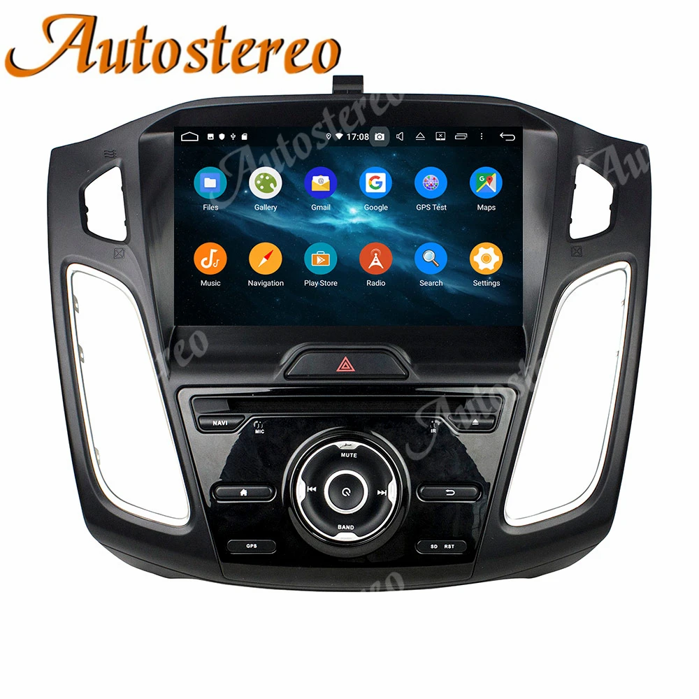 Autoradio Android 10, Octa Core, DVD, Navigation GPS, carte, lecteur multimédia, stéréo, unité centrale, pour voiture Ford Focus (2012 – 2019)