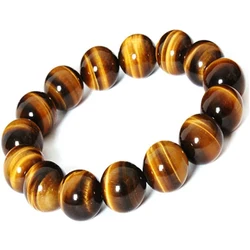 8mm Natural Stone Tiger's Eye Buddha Bracelet Brown Tiger Eyes Beads Bracelet for Men Women Yoga Healing Bracelets Jewelry