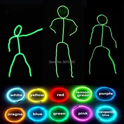 GZYUCHAO EL Cosplay Led Costume Dance Wear Matchstick Men Costume EL Wire Costume DIY Material For Stage Performance