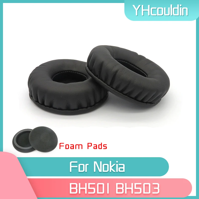 YHcouldin Earpads For Nokia BH501 BH503 Headphone Accessaries Replacement Wrinkled Leather