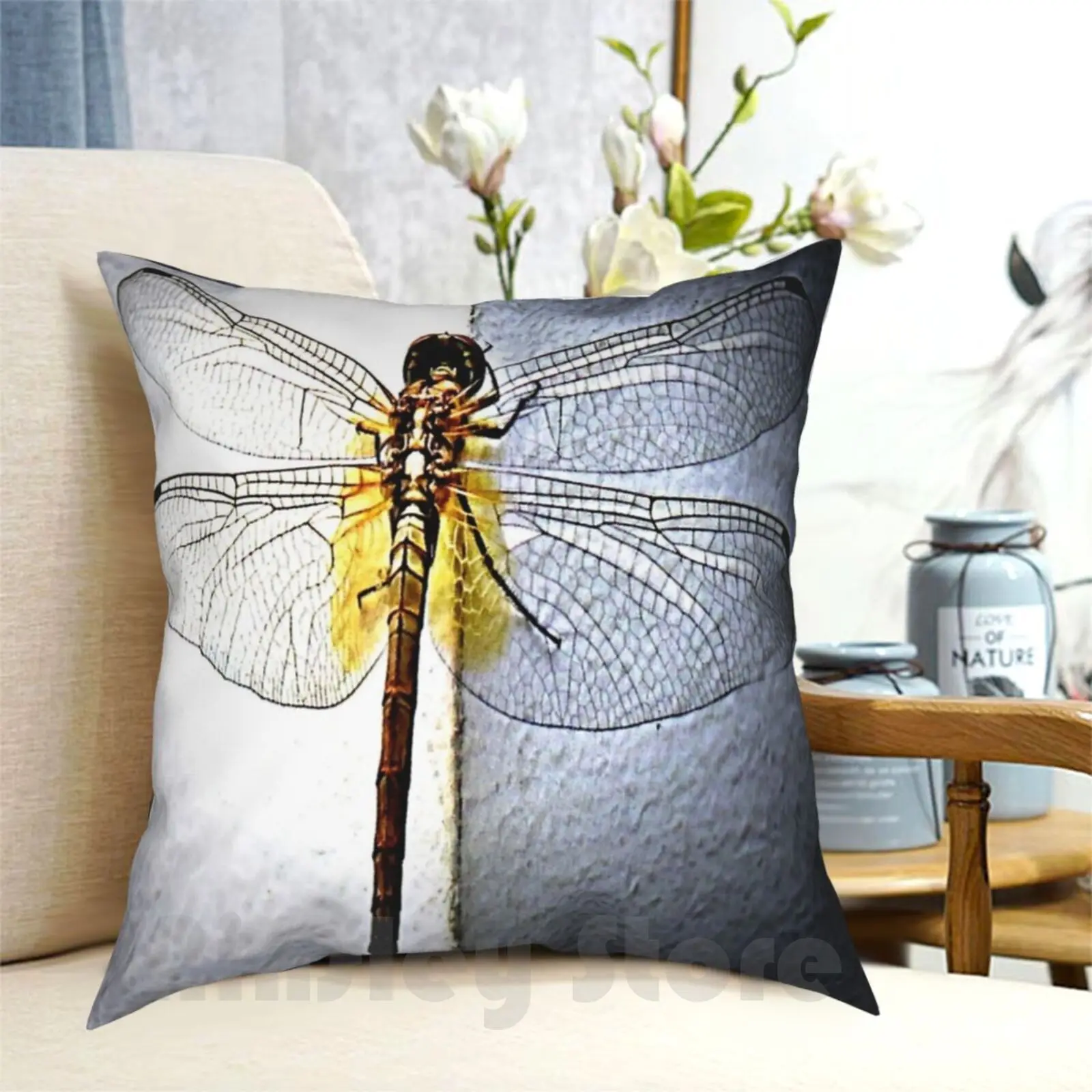 Dragonfly | Trending Dragonflies | Dragonfly Related Merch Pillow Case Printed Home Soft Throw Pillow Dragonfly