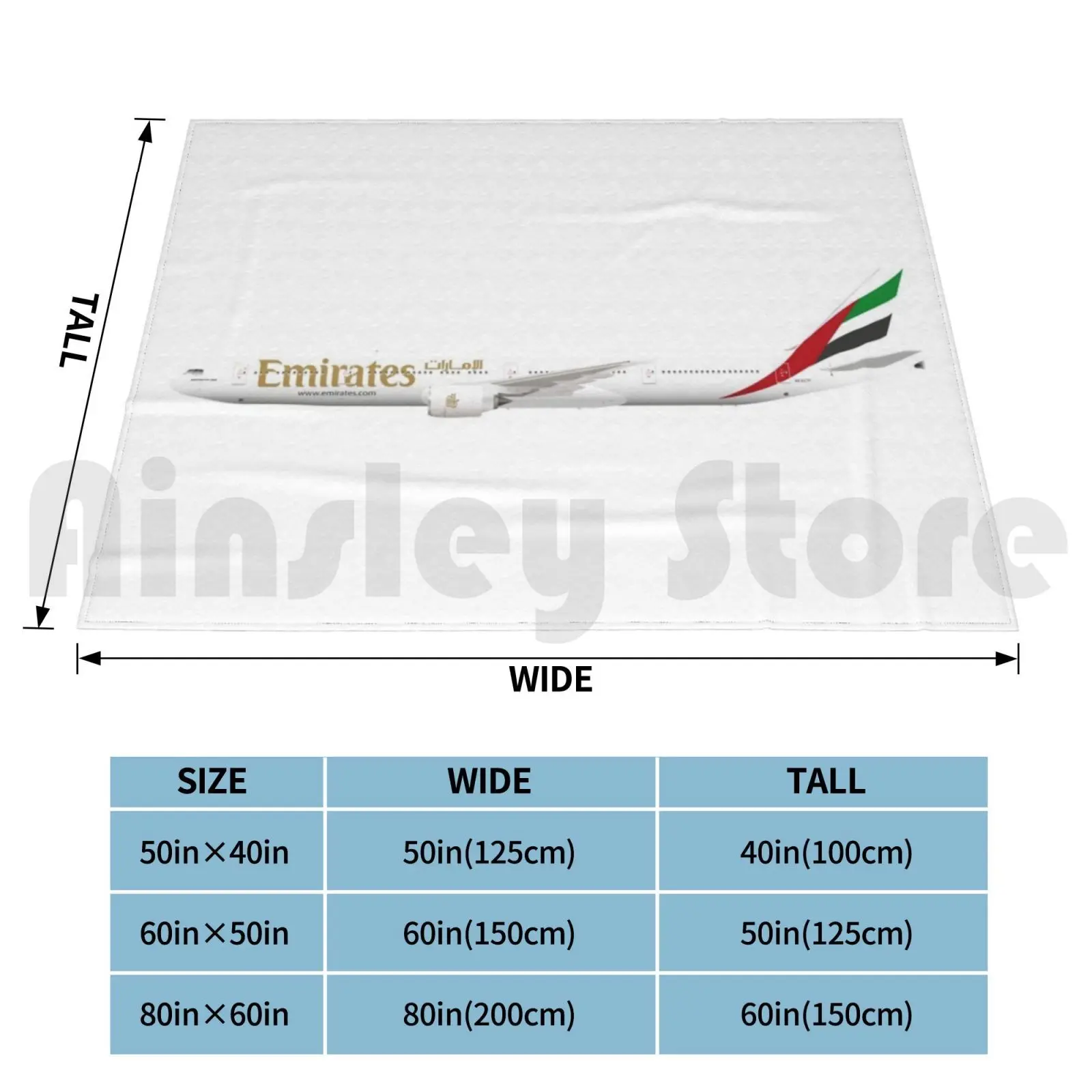 In Uniform-B777-Emirates Blanket Fashion Custom Emirates Aviation Boeing 777