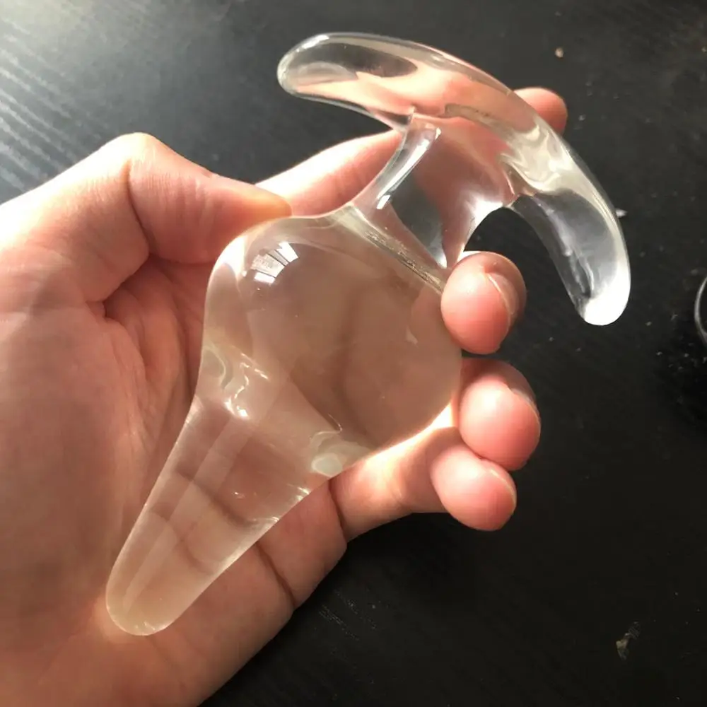 New Anchor Style Glass Anal Plug Prostate Massage Anal Balls Expander Butt Plug Glass Anal Dildo Sex Products For Couples