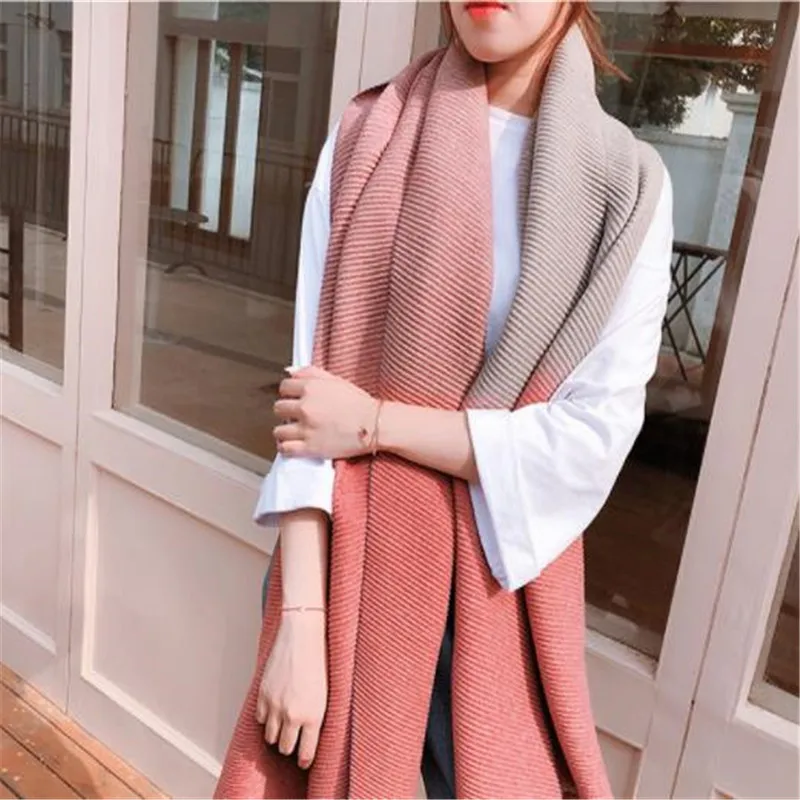 South Korea's new fold the scarf female qiu dong season long scarf joker towel with thick warm scarf XF010