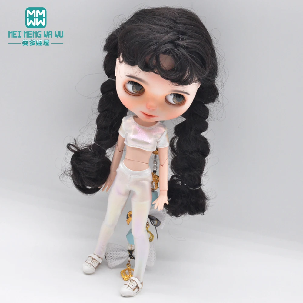 1pcs Blyth Doll Clothes Fashion shiny sportswear suit candy color for 28-30cm Blyth Azone OB22 OB24 doll accessories