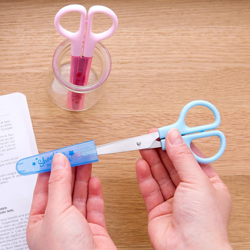 Multi Purpose Scissors with Cover Paper Cutter Household Shears Comfortable Grip Sharp Scissors for Student DIY Craft or Office