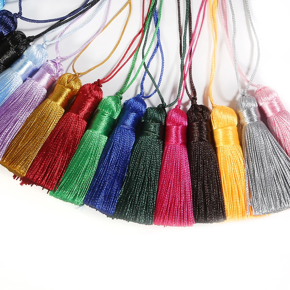 1PC Cotton Thread Fabric Tassel DIY Pendant Jewelry Bracelet Key Making Fringe Trim Craft Tassels Sewing Accessories