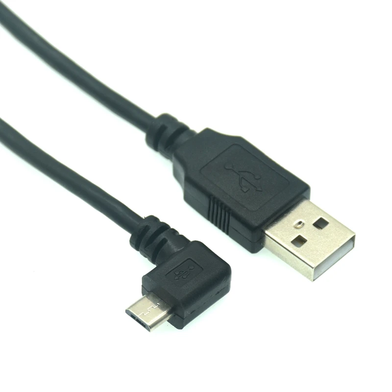 Micro Usb Right Angle Cable Up/Down/Left/Right Angled 90 Degree USB TO Micro USB Male Male Data Charge Connector Short Cable