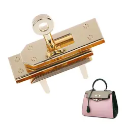 Metal Clasp Turn Locks Twist Lock DIY Leather Crossbody Handbag Shoulder Bag Buckles 203F