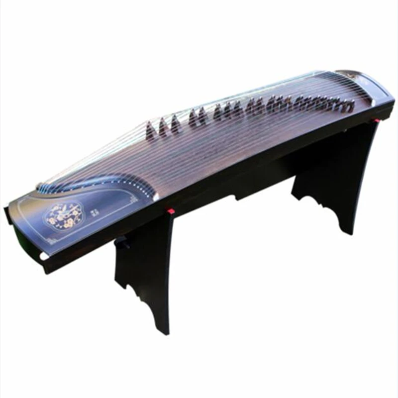 

Professional Shells Digging performance China Guzheng music Ebony Wood Silver wire Zither 21 Strings With Full Accessories