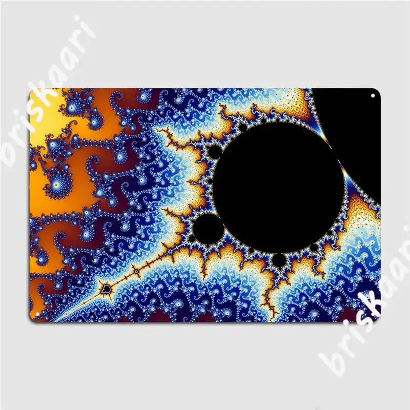 Mandelbrot Set Fractal Poster Metal Plaque Pub Mural Design Wall Decor Tin Sign Poster