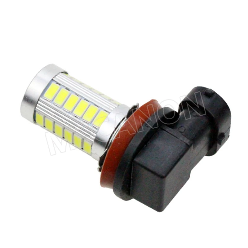 50pcs H11 Car LED Front Fog Lamp Bulb Constant Current Auto DRL Daytime Running Light Car Accessories 5630 33SMD White DC12V