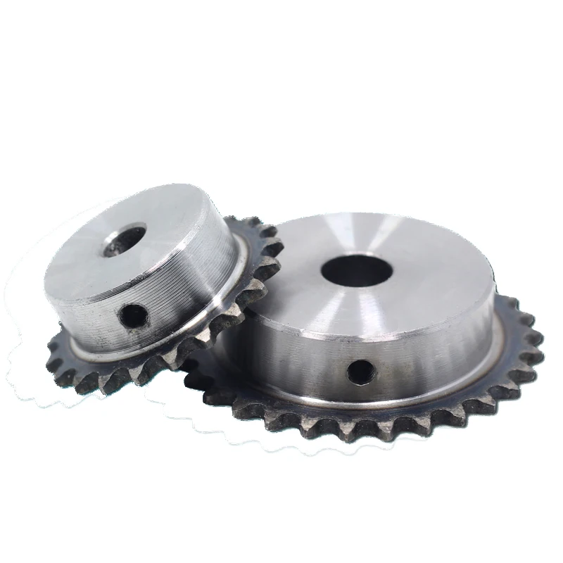 2 Points Sprocket 8 To 40 Teeth Standard Hole M5 Screw Hole Fixed 45# Steel Quenching Pitch 6.35mm For CNC Parts