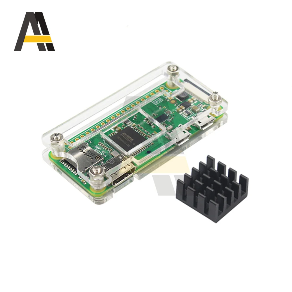 

Raspberry Pi Zero 1.3 / 2 / W / WH Acrylic Case + Heat Sink for Raspberry Pi Zero V1.3 Acrylic Case with Heat Sink