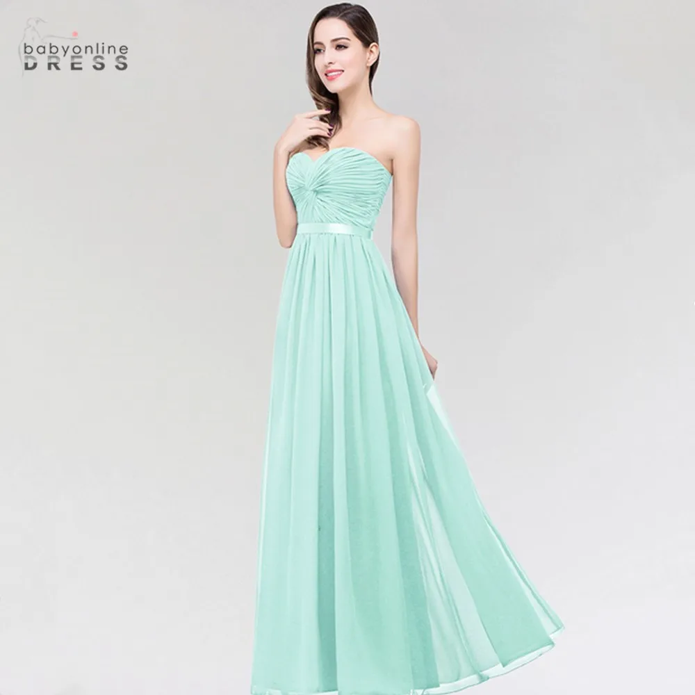 

Robe Demoiselle D'honneur Chiffon Long Bridesmaid Dresses Sleeveless A Line Women Dress For Wedding Party Pleat Vestido Madrinha