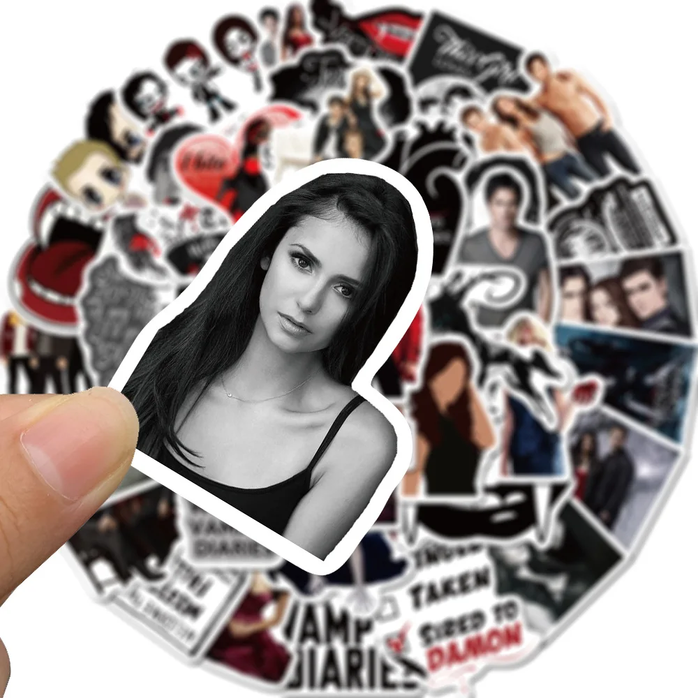 10/30/50pcs The Vampire Diaries TV Show Stickers Graffiti Motorcycle Skateboard Laptop Luggage Computer Phone Toy Kids Stickers