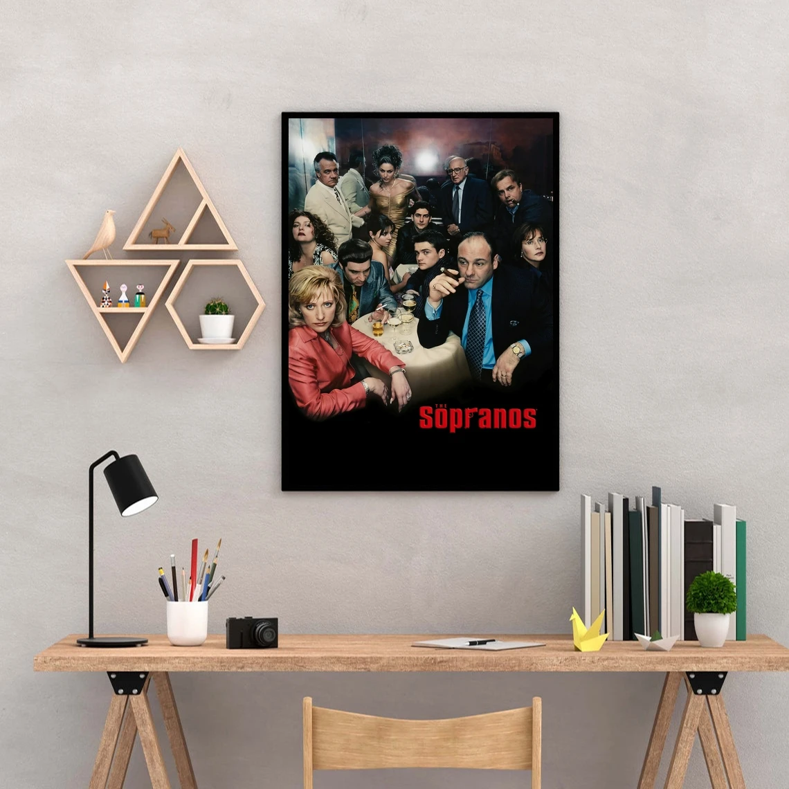 Sopranos Classic Movie Poster Canvas Art Print Home Decoration Wall Painting ( No Frame )