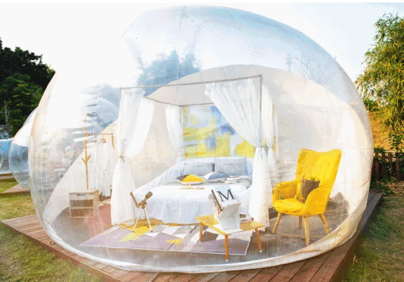 

3M Outdoor Camping Inflatable Bubble Tent Large DIY House Home Backyard Camping Cabin Lodge Air Bubble Transparent Tent