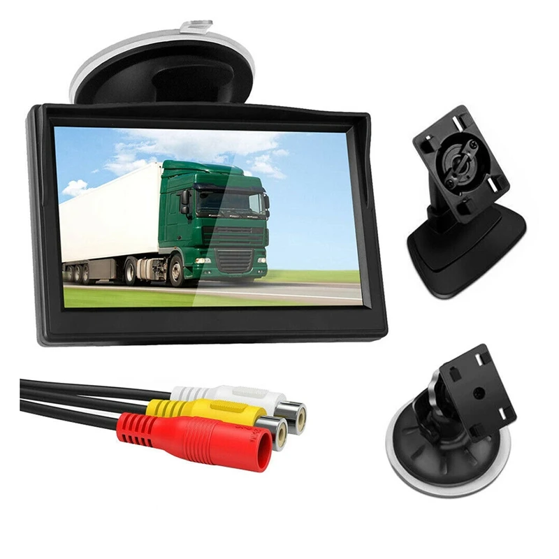 5 Inch 800X480 TFT LCD HD Sn Monitor with Dual Mounting Bracket for Car Backup Camera/Rear View/DVD/Media Player