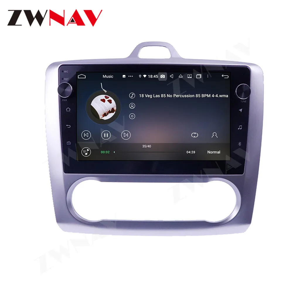 Auto Radio IPS GPS Navigation Touch Screen Car DVD Player Android 10 4+128G For Ford Focus 2004-2011 Multimedia Heard Unit