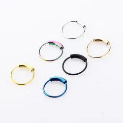 1PC Surgical Steel Nose Ring Nose Lip Hoop Ear Cartilage Tragus Helix Lip Piercing Unisex Fashion Jewelry Ear Piercing