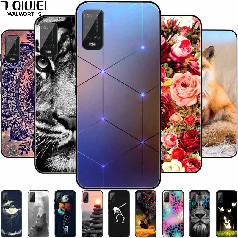 For Wiko Power U10 Case U20 U30 Silicone Cartoon Wolf Bumper for Wiko Power U30 Soft TPU Covers PowerU20 U 30 Luxury Shockproof