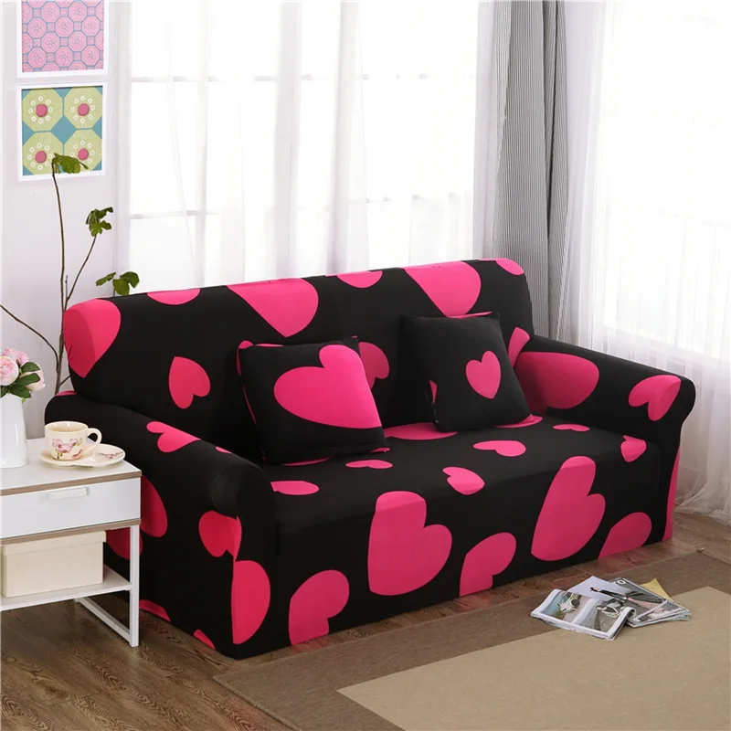 Inkjet Pattern Elastic Stretch Universal Sofa Covers Sectional Throw Couch Corner Cover Cases for Furniture Armchairs Home Decor