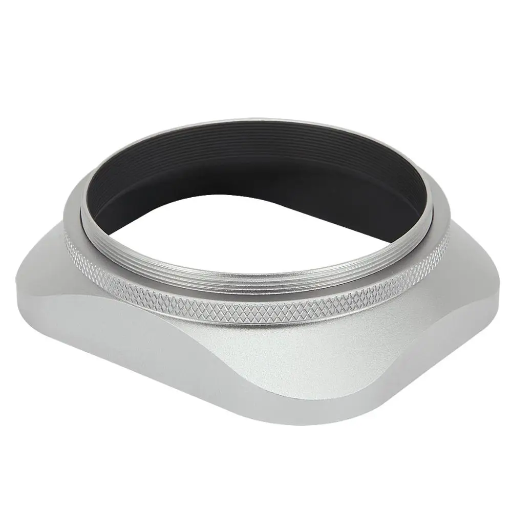 Haoge hg-58 millimetri in Metallo Quadrato Screw-in Lens Hood e Tappo di Metallo sono appositamente progettato per tutti i 58 millimetri obiettivo o filtro filo D'argento