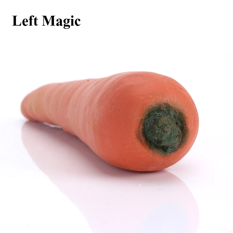 Rubber Fake Carrot From Empty Hand Imitation Vanishing / Appearing Carrot Magic Tricks Magician Stage Gimmick Illusion Comedy