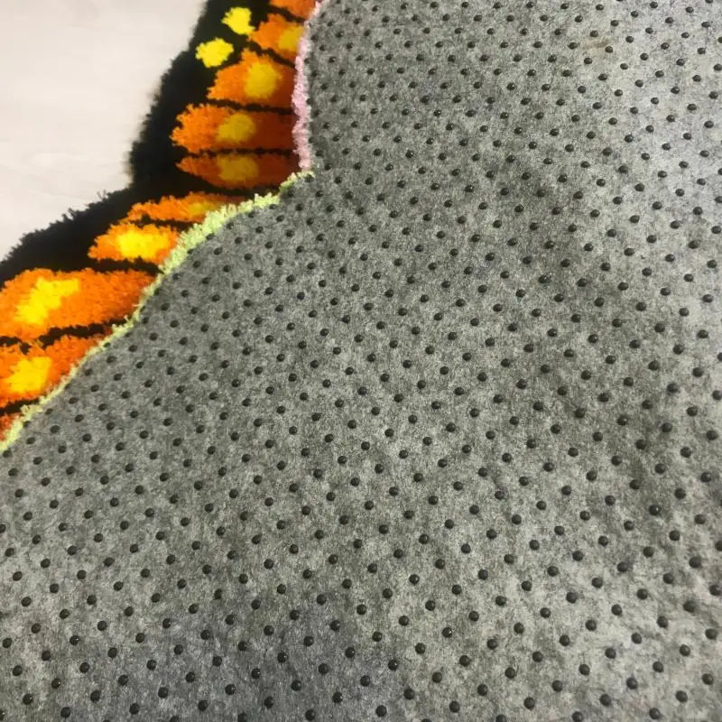 

New Anti-slip 3d Butterfly Rose Carpet Doormat Handmade Door Mat for Living Room Area Rug Hot Sales Pink Rose Flocking Rug