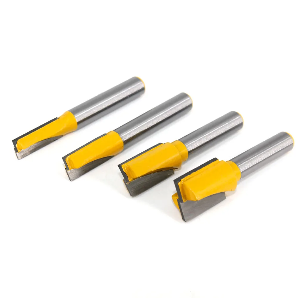 LAVIE 1 pc 8mm Shank Bottom Wood Cleaning Bit Straight Router Bit Clean Milling Cutter Woodworking Bits Power Machine MC02032