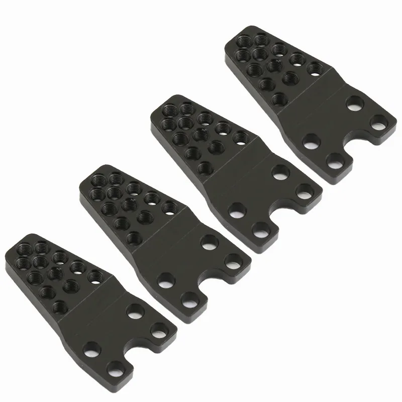 4PCS RC Car Aluminum Alloy Shock Absorber Tower Lift Lower Adjust Stand for 1/10 1:10 RC Crawler Axial SCX10 D90 Upgrade Parts