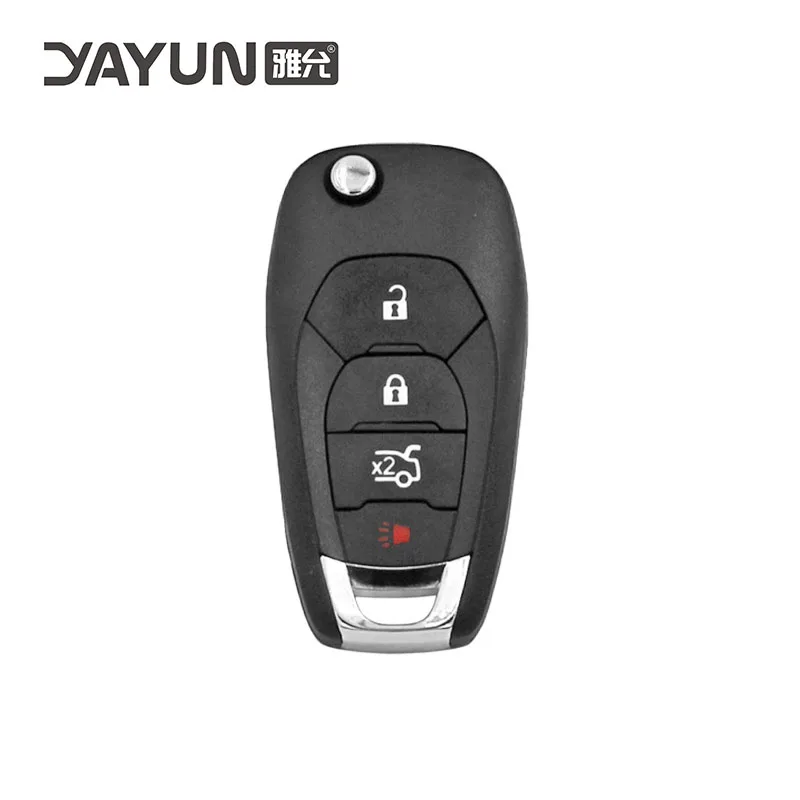 

YAYUN ForChevrolet 3+1 buttons New Replacement Remote Flip Key Shell