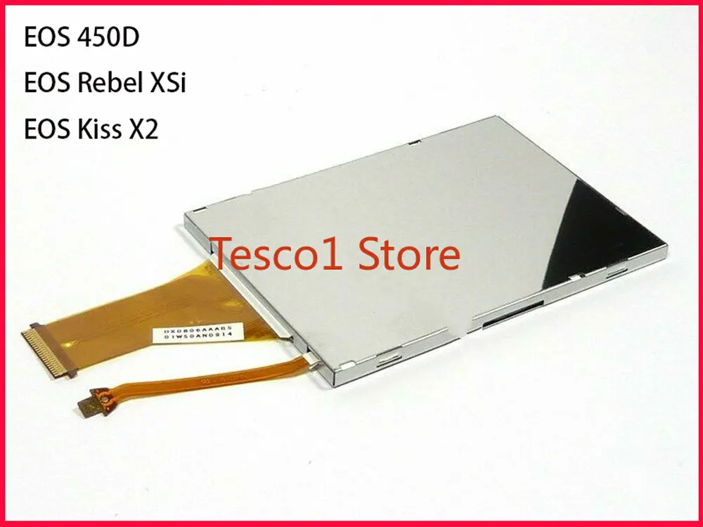 شاشة Lcd لكانون eos 450d المتمردين xsi قبلة x2 ، قطع غيار الكاميرا الرقمية ، جديد