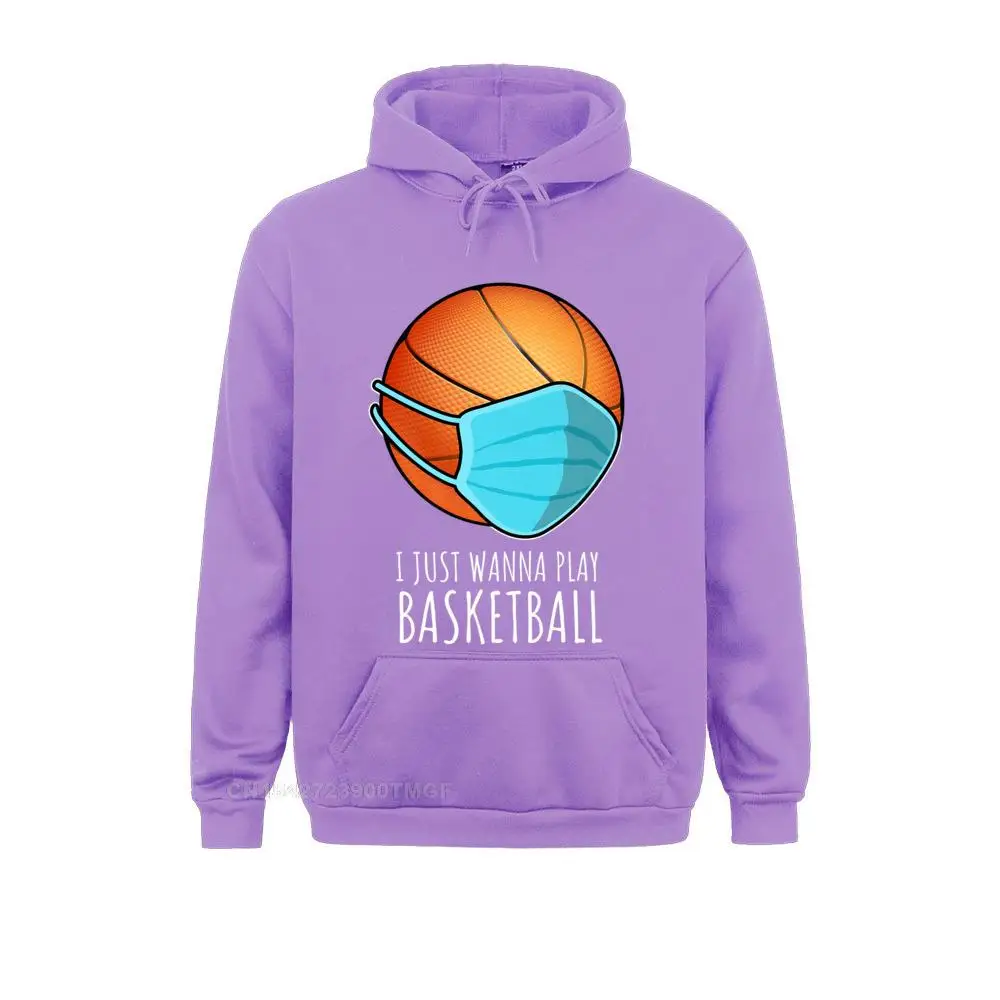 Funny Basketball Shirts I Just Wanna Play Basketball Player Premium Oversized Hoodie Streetwear Leisure Hoodies Plain Student