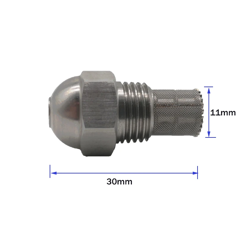 1/4 \'\'dysza palnika olejowego wtrysk oleju ze stali nierdzewnej dysza do mgiełki rozpylającej 0.2MM-1.8MM