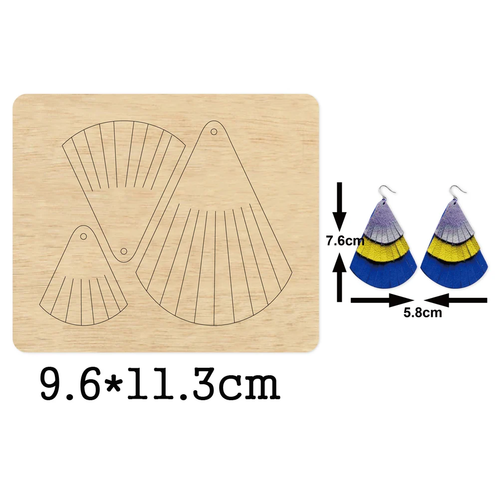 Water drop earrings cutting dies 2020 new die cut &wooden dies Suitable for common die cutting machines on the market