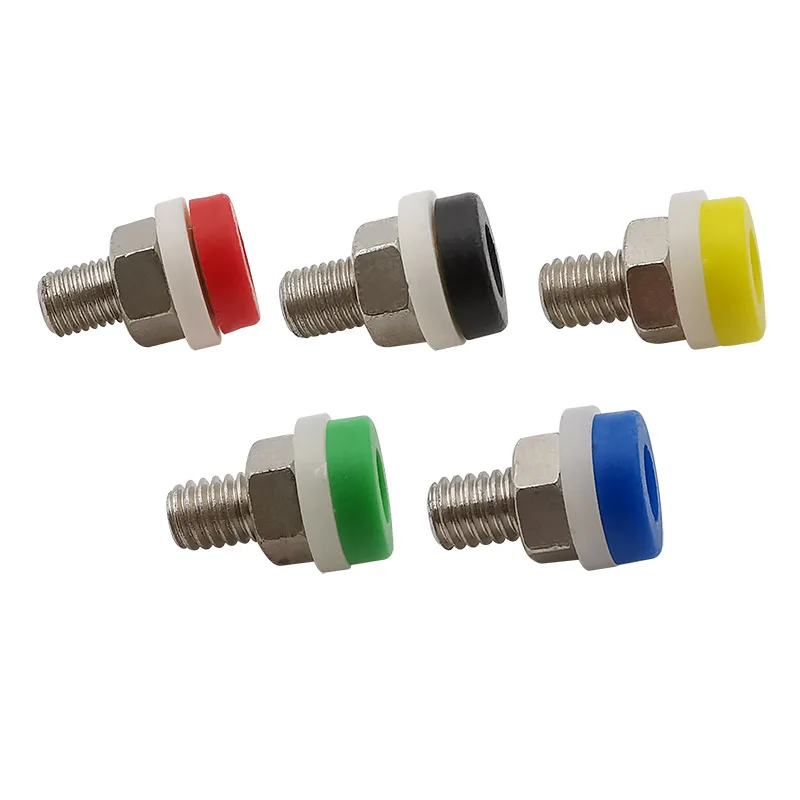 20Pcs 2mm Banana Female Plug Socket PCB Panel Mount Jack Binding Post Terminal Connector 5 Color