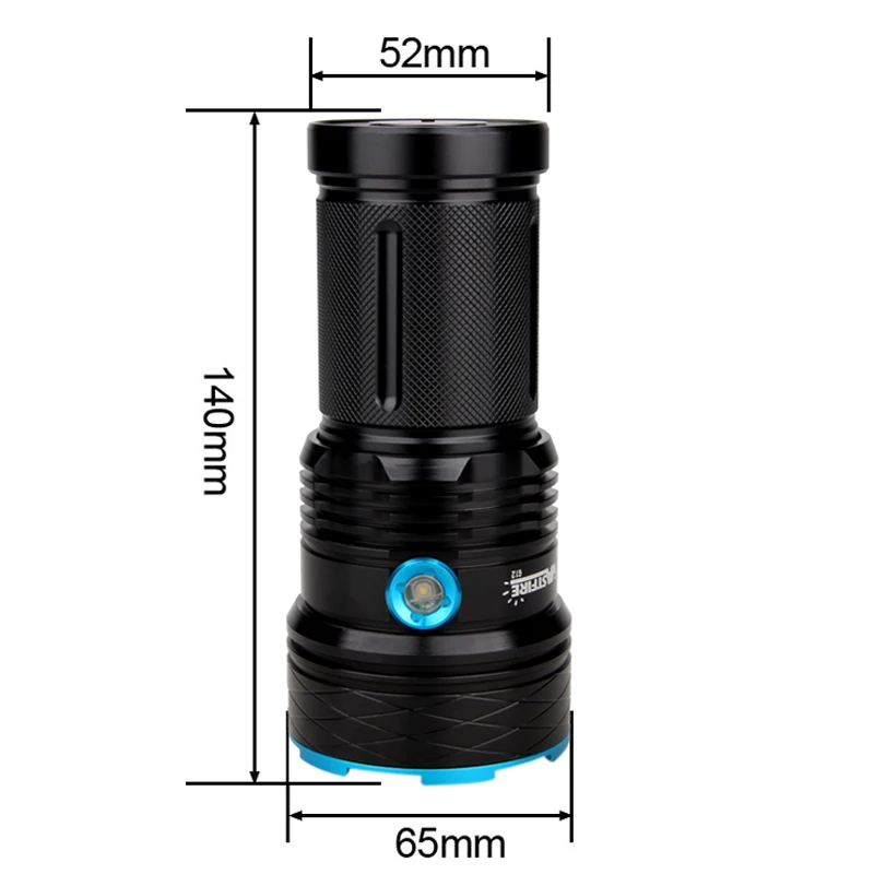 30000 lumens 500-800M Range Tactical Flashlight 12*LED Waterproof Super Powerful Torch+4*18650 Battery+Battery Charger