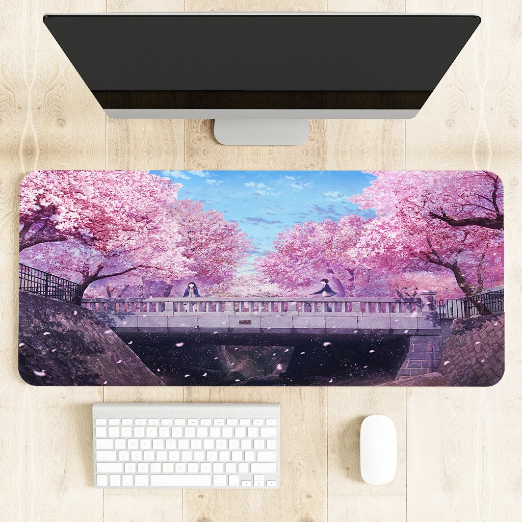 

Oversized Beautiful Pattern Mouse Pad Desk Pad Lovely Anime Cool Ninja Mouse Pad HD Print Computer Gamer Locking Edge Mouse Mats