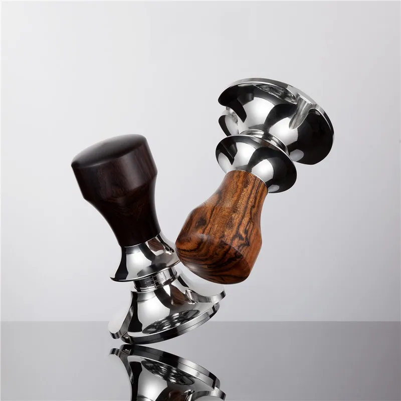 58.5mm Coffee Tamper Powder Hammer Coffee Accessories Pressed Powder With Anti Pressure Deviation Design Adjustable Depth Design