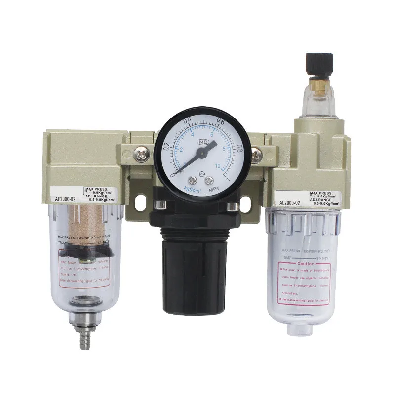 

AC2000 Pneumatic Air Filter Regulator Lubricator Combination Oil-water Separator Air Source Treatment Compressor